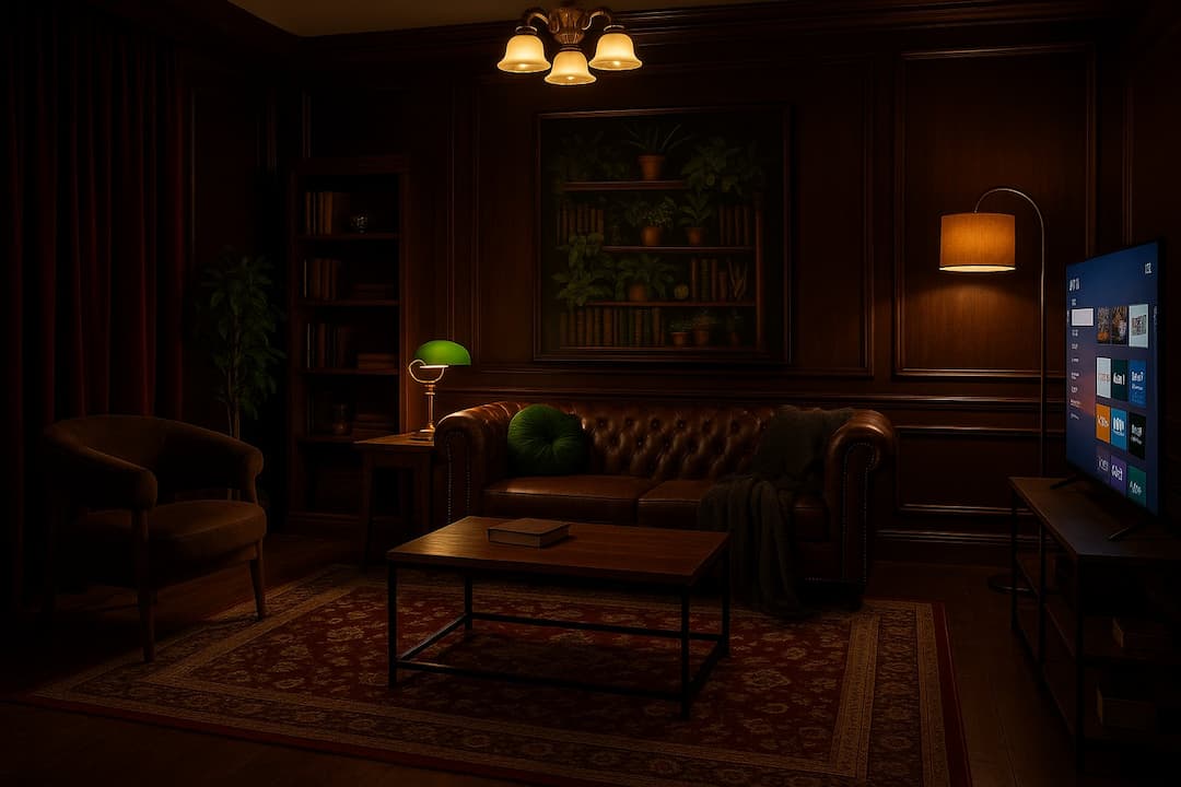 Dark Academia Living Room